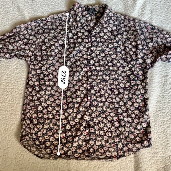 Structure long sleeves floral top - Picture 5 of 5